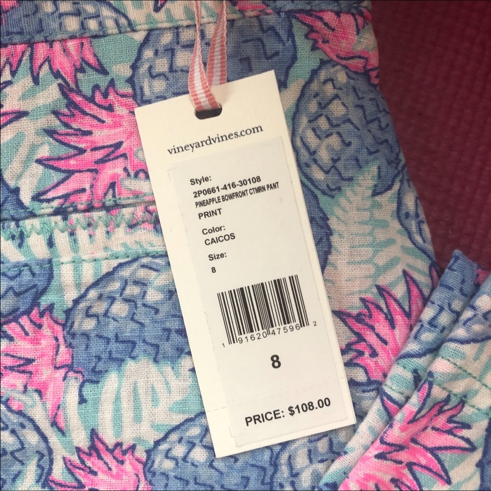 Vineyard Vines | Caicos Linen Blend Crop Pants 🍍 - Picture 4 of 8